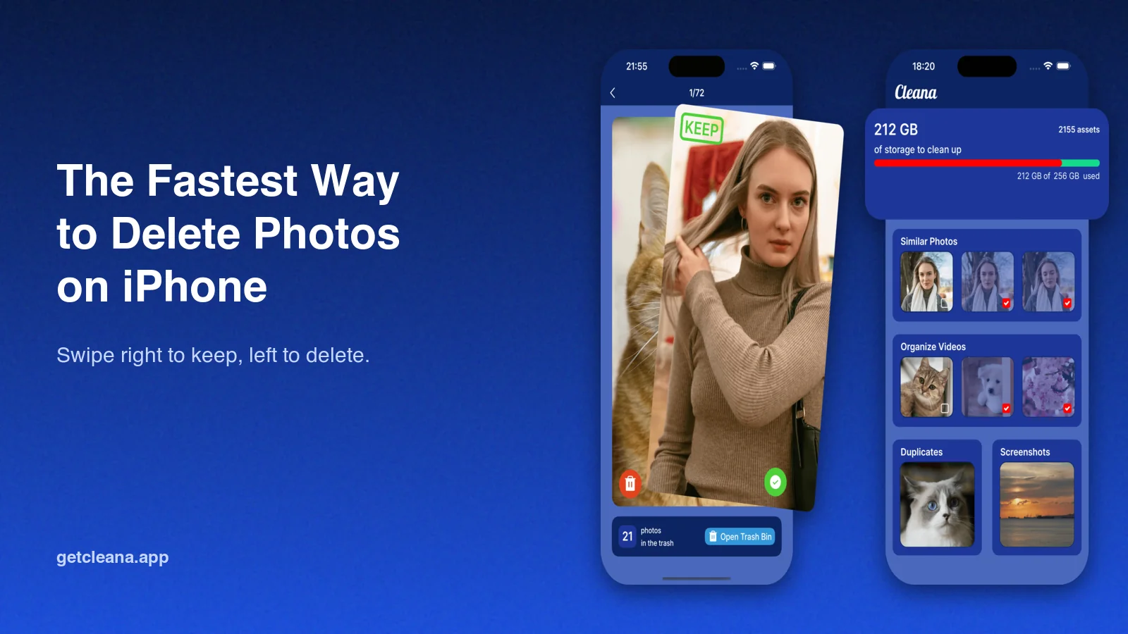 The fastest way to delete photos on iPhone: swipe right to keep, left to delete
