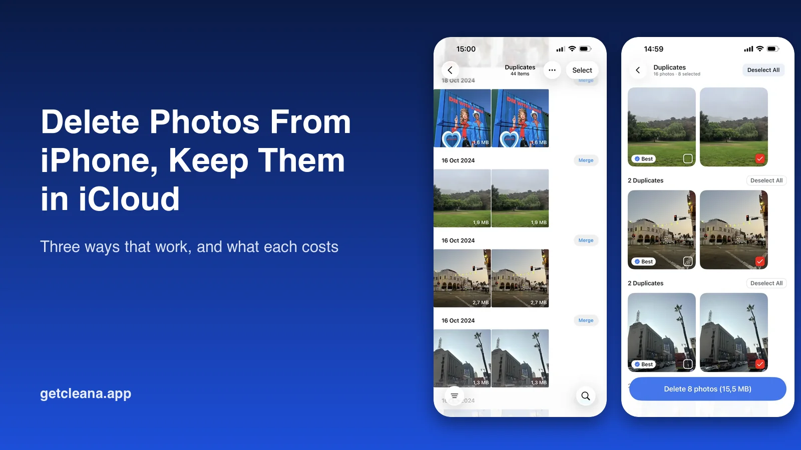 How to delete photos from iPhone but not iCloud