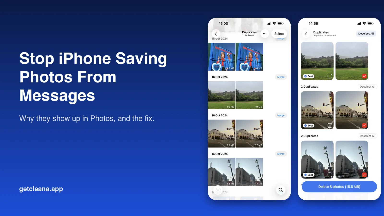 How to stop iPhone saving photos from Messages and showing them in Photos