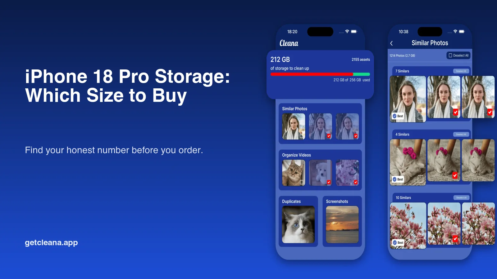 Choosing between 256 GB, 512 GB, 1 TB and 2 TB on the iPhone 18 Pro
