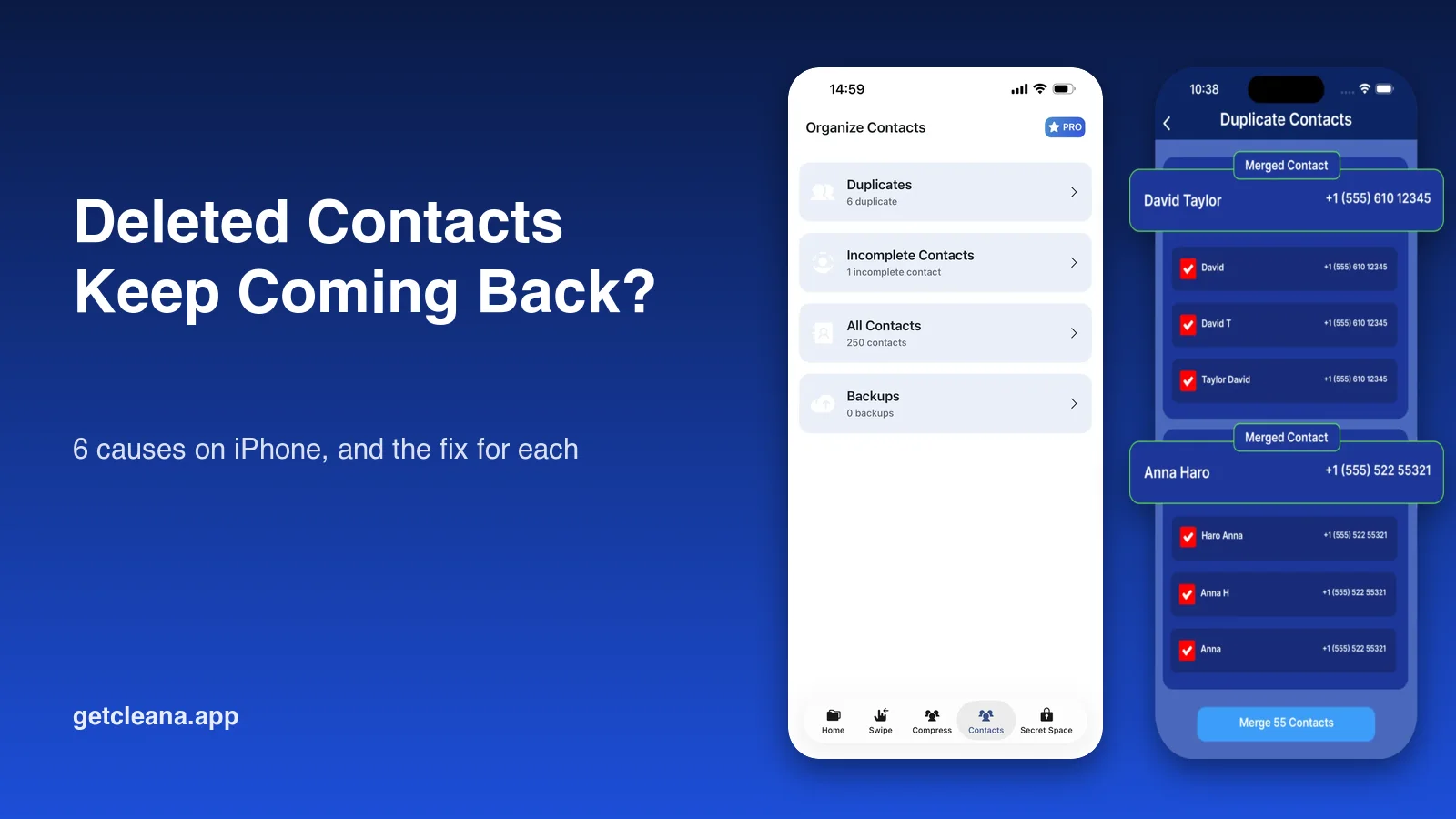 Why deleted contacts keep coming back on iPhone, and how to stop it